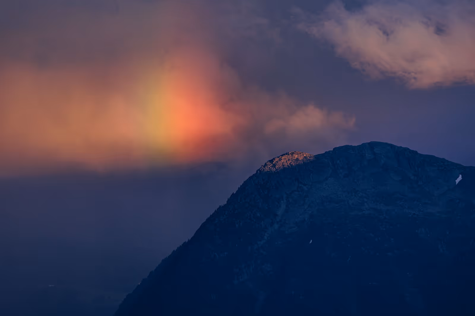 Berggipfel Abendrot